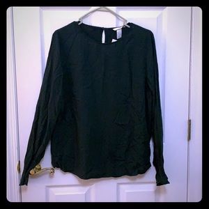H&M Green Blouse size 12